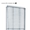 Azar Displays Two-Sided Pegboard Floor Display On a Square Studio Base 700770-CLR - alternate 2